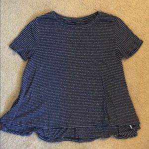 Blue striped super soft T-shirt